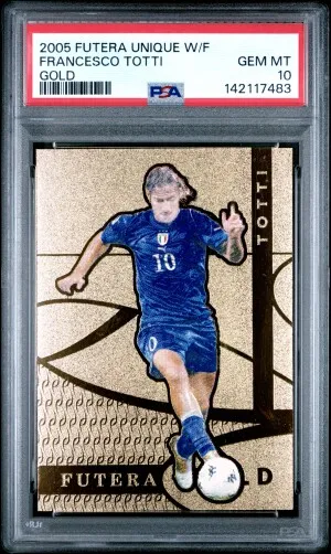 Francesco Totti Futera Gold PSA 10 card